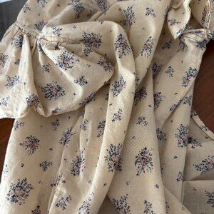 Vintage Jill Stuart Floral Cotton Short Sleeve Top
